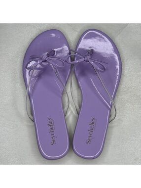 Seychelles Womens 6 Patent Thong Sandals